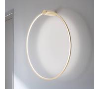 Milagro Lighting Aplique de pared LED Saturno, dorado, Ø 80 cm, metal, 4000 K