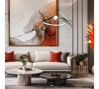 Milagro Lighting Lámpara colgante LED Perla, metal, acrílico, negro, 4000 K