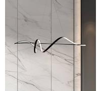 Milagro Lighting Lámpara colgante LED Sash, metal, negro, 4000 K