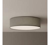 Milagro Lighting Lámpara de techo Marshall, gris, Ø 50 cm, metal/ratán