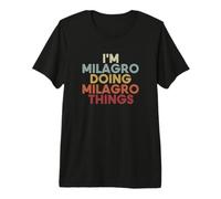Milagro Name Milagro Personalized Name First Given Camiseta Premium