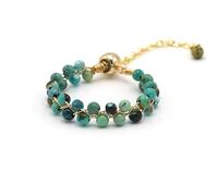 Milagros Minerales | Anillo ajustable de acero inoxidable y piedra natural, Piedra, Piedra natural