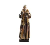 MILAGROS Needzo PLC - Figura decorativa de resina de San Padre Pío Pio, diseño de San Pablo