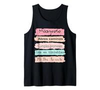 Milagroso, abres Camino. Cumples promesas. Luz en tinieblas. Camiseta sin Mangas