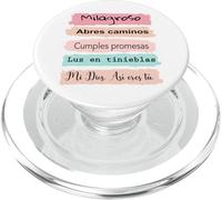 Milagroso, abres Camino. Cumples promesas. Luz en tinieblas. PopSockets PopGrip para MagSafe