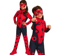 Milagroso Ladybug Oficial Niña Disfraz de Superhéroe + Máscara