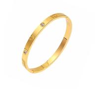 MILAKOO Delicada pulsera de acero inoxidable, regalo para amor, minimalismo, brillante, fina, ovalada, para mujer, talla única, Acero inoxidable, No es una piedra preciosa