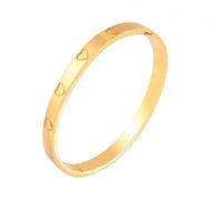 MILAKOO Delicada pulsera de acero inoxidable, regalo para amor, minimalismo, brillante, fina, ovalada, para mujer, talla única, Acero inoxidable, No es una piedra preciosa