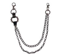 Milakoo Punk - Pantalones de cadena para vaqueros (cadena de Hip Hop gótico, correa multicapa para hombre y mujer, A3., Talla única