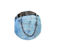 MILAKOO Punk Pants Chain Jeans Link Hip Hop Gothic Chain Belt Multi Layer Pants Chain Wallet Chain para Hombres Mujeres, A7., Talla única