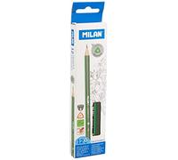 MILAN Gomas de borrar, Blanco, 12 Unidad (Paquete de 1)