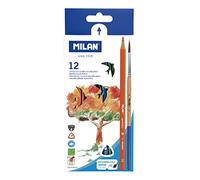 Milan 0742312 - Pack de 12 lápices triangulares, acuarelables