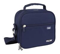 MILAN 08806SNCB Bolsa ISOTÉRMICA Porta Alimentos con 3 RECIPIENTES (3,5L) Serie 1918, Azul Marino, Multicolor