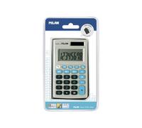 Milan 150208BBL - Calculadora, 8 dígitos, color gris y azul