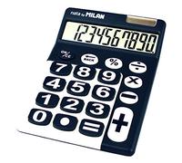 Milan 150610BBL - Calculadora de sobremesa, 10 dígitos, color azul y blanco