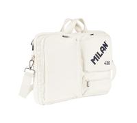 Milan 403 since 1918 maletin para portatiles hasta 17” - cierre de cremallera - 3 compartimentos - 42x34x9cm - color beige