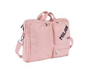 Milan 403 since 1918 maletin para portatiles hasta 17” - cierre de cremallera - 3 compartimentos - 42x34x9cm - color rosa