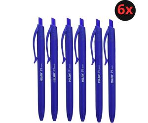 Milan 6x P1 Touch Bolígrafo Boli Bolígrafos de Punta Retráctil, Para la Escuela, Cole o el Hogar, Material Escolar y de Oficina para Primaria, Secundaría y Universidad. Vuelta al Cole Colegio.
