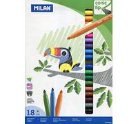 Milan 80092 - Rotuladores, 18 unidades