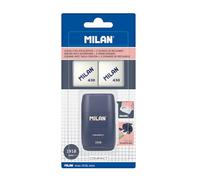 MILAN® Blíster afilaborra COMPACT serie 1918 azul + 2 gomas de recambio