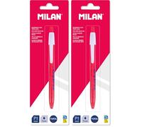 MILAN® Blíster bolígrafo P1 tinta azul, MILAN nata® 624 (Paquete de 2)