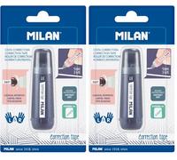 MILAN Blíster cinta correctora cilíndrica 5 mm x 6 m serie 1918 (Paquete de 2)