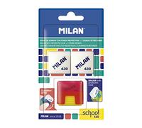 MILAN Blister goma School 430 con goma de recambio, blanco