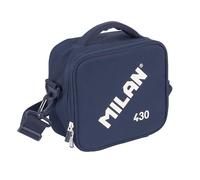 MILAN Bolsa isotérmica porta alimentos (3,5 L) con 3 recipientes, colección 430 since 1918, azul marino