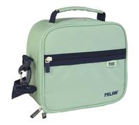 MILAN Bolsa isotérmica porta alimentos Serie 1918 con 3 recipientes (3,5 L) Verde