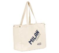 MILAN® Bolso tote bag grande colección MILAN GIGANTE 403 since 1918, beige