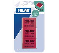 Blíster Nata 624 Blíster 3 Gomas de Borrar con Banda Celofán Rosa