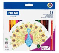 MILAN BWM10277 Caja 18 rotuladores punta fina