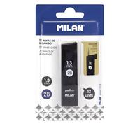 MILAN Gomas de Borrar, Blanco, 12 Unidad (Paquete de 1)