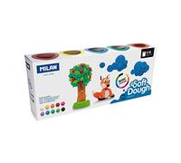 MILAN Caja 10 botes pasta de modelar blanda Soft Dough Basic