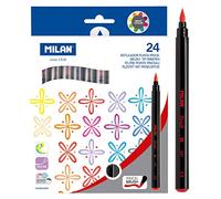 MILAN Rotuladores 61264 Caja 24 Punta pincel Colores surtidos