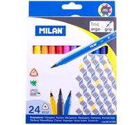 Milan Caja 24 rotuladores Base Agua