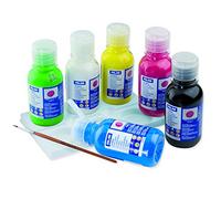 MILAN® Caja 6 botellas de témpera de colores 125 ml con pincel