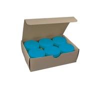 MILAN Caja 6 Tarros de Témpera 40 ml Azul cian