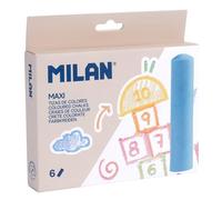 MILAN® Caja 6 tizas de colores MAXI