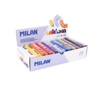 Milan Caja expositora 10 Barras de plastilina de 150 g, Colores Surtidos, Multicolor, 150g (FACTIS, S.A. 91411510B)