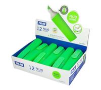 MILAN Caja expositora de 12 marcadores fluorescentes – Verde