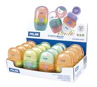 MILAN® Caja expositora 16 gomas con cepillo CAPSULE, serie New Look MILAN