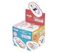 MILAN® Caja expositora 16 gomas ovaladas 1416 serie especial Story Time