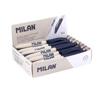 MILAN® Caja expositora 25 bolígrafos P1 'BORRABLE' con tinta borrable por fricción