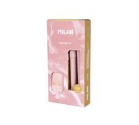 MILAN® Caja regalo serie Lava con bolígrafo P1, portaminas PL1 0,5 mm HB y afilaborra CAPSULE, rosa