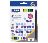 MILAN® Cajita 24 rotuladores Bicolor