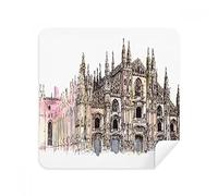 Milan Cathedral en Milan Italia Gafas Limpieza de gamuza Limpiador de pantalla de gamuza de gamuza 2 piezas