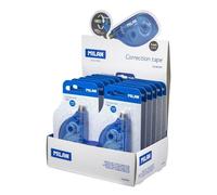 Milan Correction Tape Caja de 12 Correctores de Escritura en Cinta 5mmx8m Azul