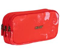 MILAN® Estuche portatodo 3 Cremalleras Serie Lava, Rojo