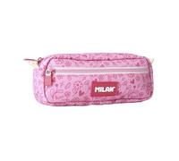 Milan® Estuche portatodo Rectangular 2 Cremalleras Serie Especial Pink Flowers